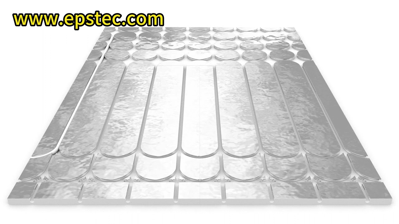 EPS underfloor heating panel demonstrate video