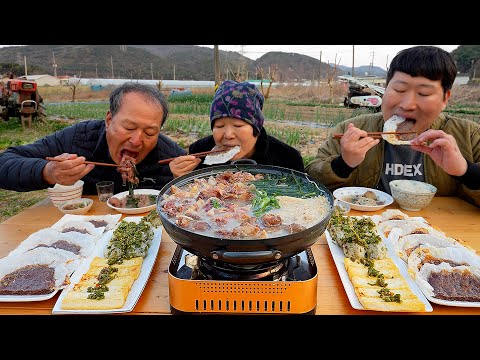 (Beef <strong>tendon</strong> soup) 요리&amp;amp;먹방! - Mukbang eating show