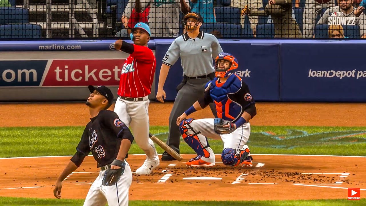 Jesus Sanchez Walk Off! Miami Marlins vs New York Mets Full Game Highlights MLB The Show 22