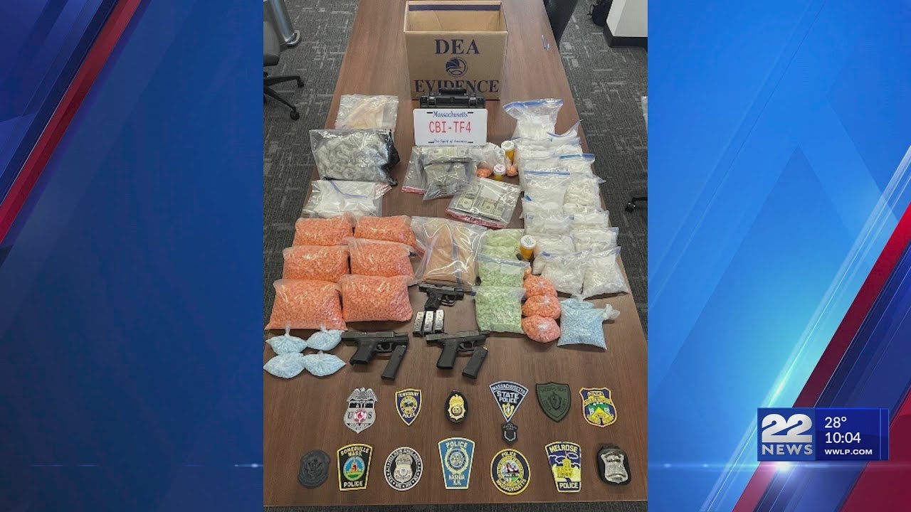 Tens of thousands of counterfeit pills, meth and guns seized; Two men  arrested