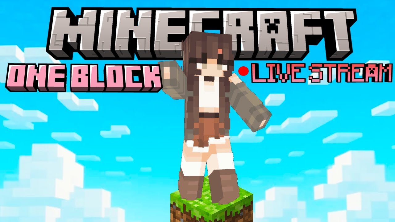 MINECRAFT ONE BLOCK! MINECRAFT LIVE STREAM 
