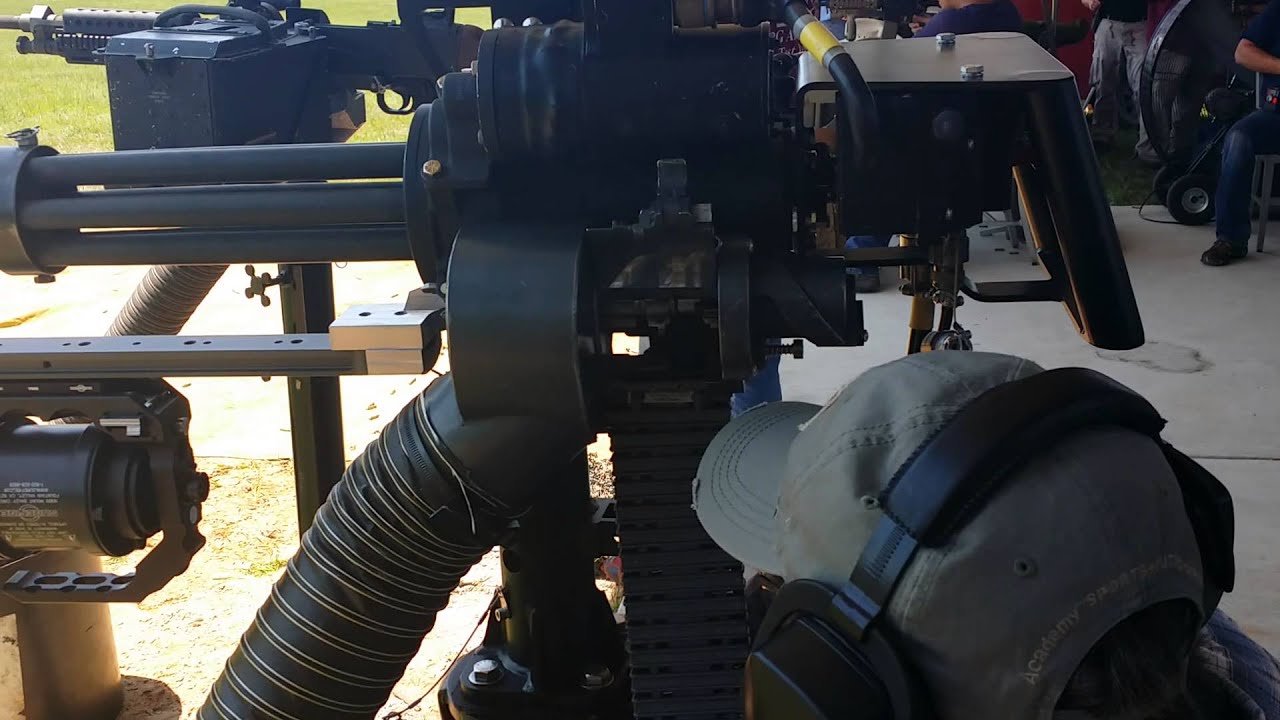 Texas NFA Gun Trust:  Feeding the minigun at the Leona Texas July 4th Machinegun Shoot!