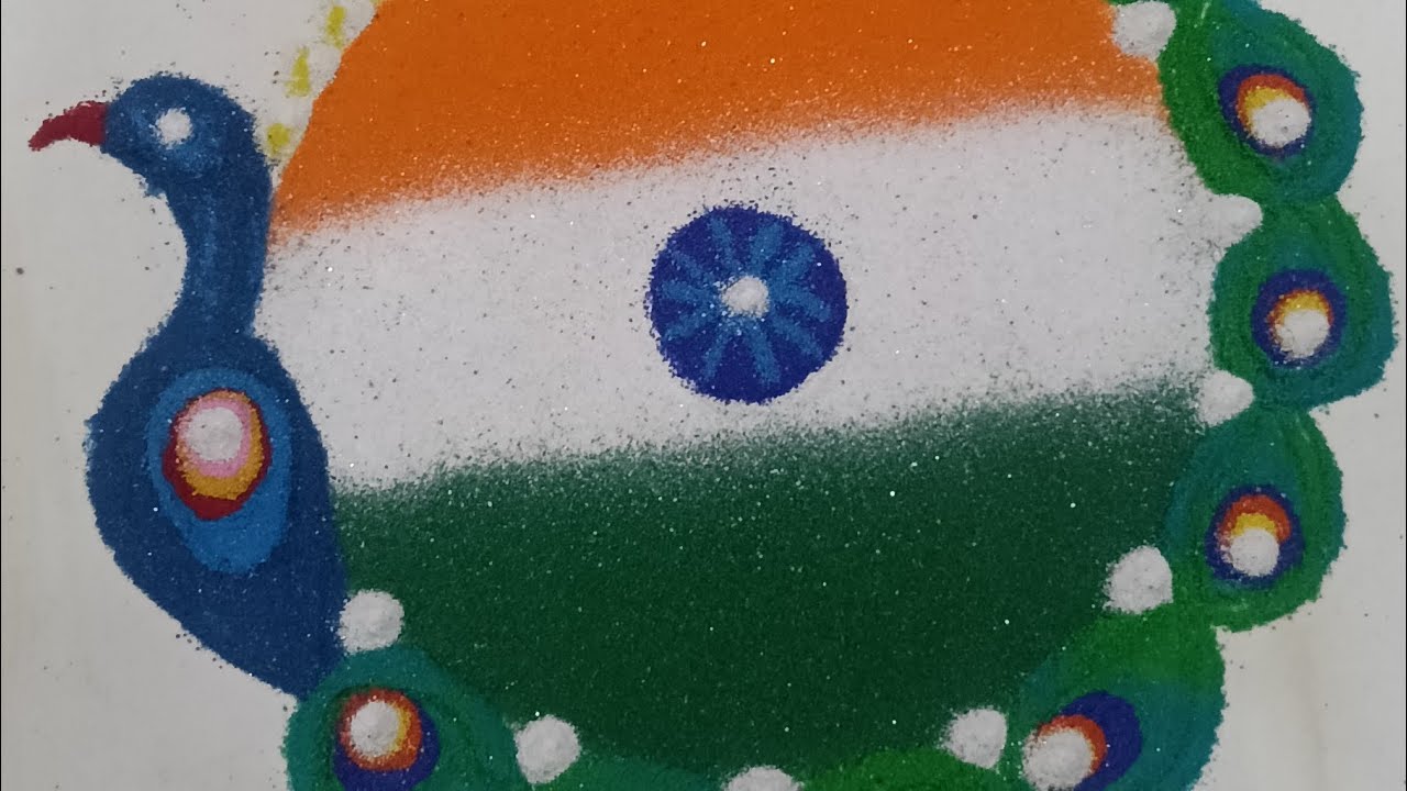Republic Day special rangoli design easy and beautiful