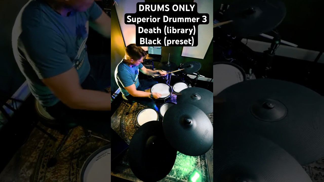 Superior Drummer 3 | Death (library) | Black (preset) - Drums Only