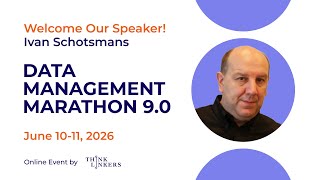 Ivan Schotsmans about his upcoming session at the Data Management Marathon 9.0