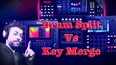 How to drum split on the mpc and merge keys.