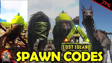 ARK LOST ISLAND - HOW TO SPAWN IN DINOPITHECUS, SINOMACROPS AN AMAGASAURUS - 3 NEW CREATURES IN ARK