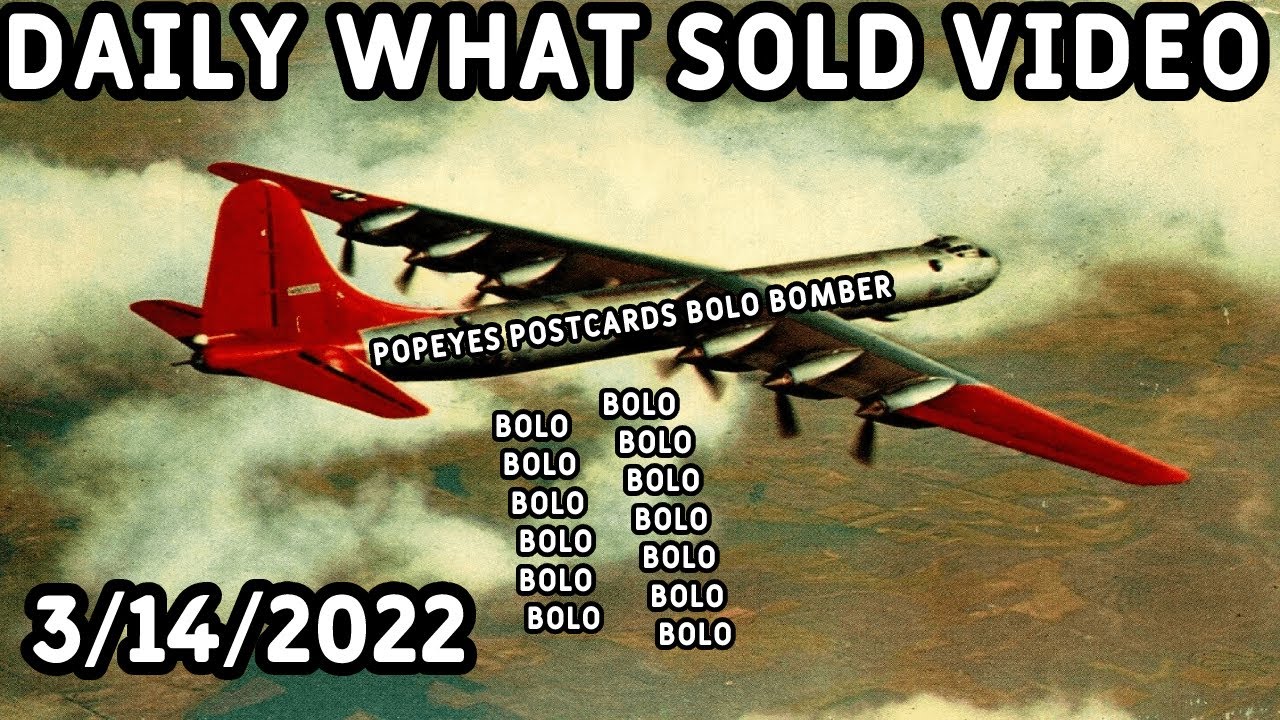 Weekend Ebay Postcard Sales 3/14/22 Popeyes Postcards What Sold On