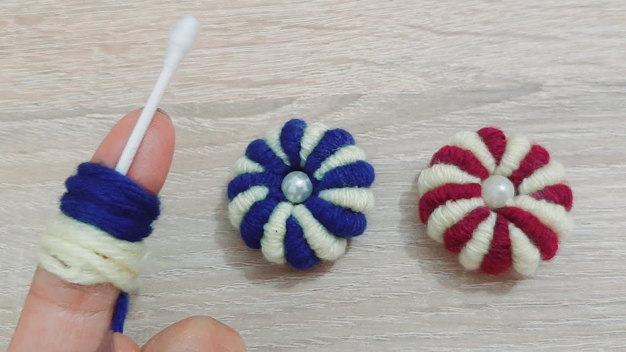 طريقة عمل وردة جميلة جدا / التطريز اليدوي/ Hand Embroidery amazing trick