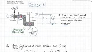 MECH 3810 - Bernoulli Example 1