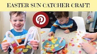 EASTER CRAFT! *PINTEREST SUN CATCHER* KIDS PROJECT 🐰