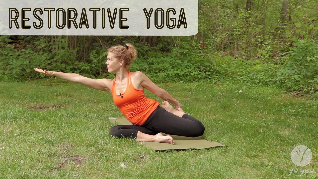 Restorative Yoga Routine Vortex Healing (open level) YouTube