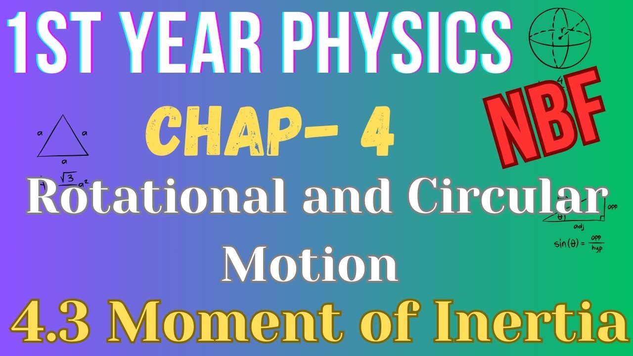 4.3 Moment of inertia | Class 11 Physics | Chap-4 | National Book ...