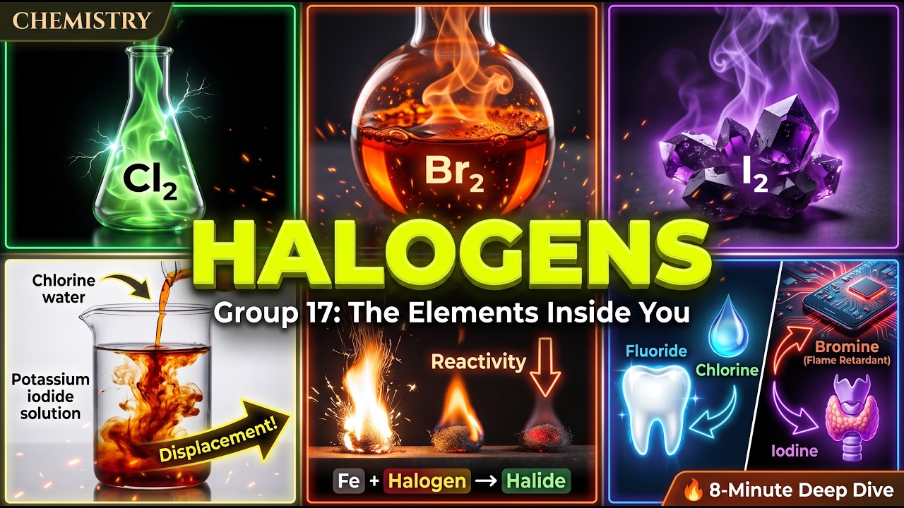 Group 7 - The Halogens: Properties of Matter | Chemistry Explained ...