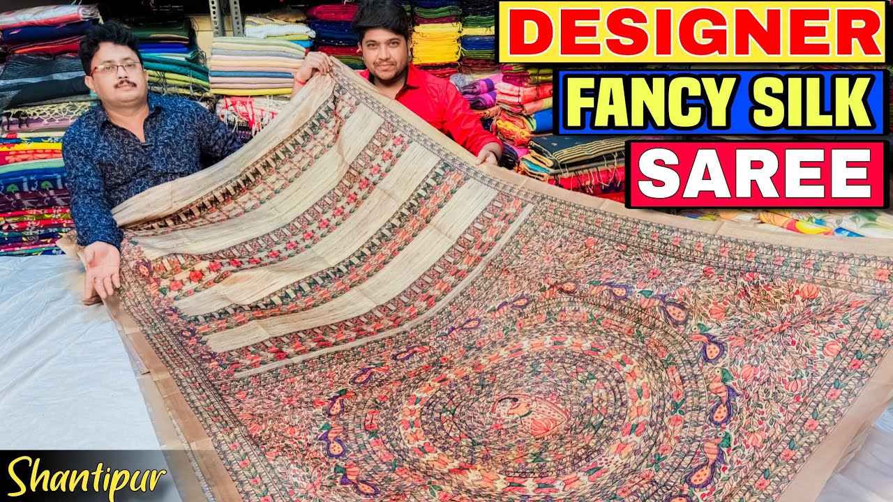 Pure Silk Saree Wholesale Market Santipur / Pure Organza & Jimmy Choo Handwork Saree Wholesaler