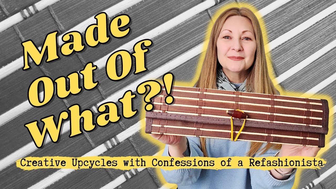 DIY Upcycled Bamboo Placemat Storage Box a trash to treasure upcycled