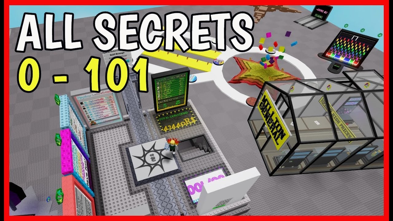 SECRET UNIVERSE Roblox ALL SECRETS [ Difficulty 0 - 101 ] - YouTube