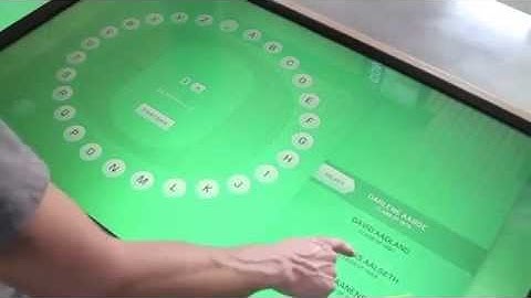 Table tactile et application multitouch