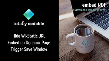 Wix Dynamic Page - How to embed a PDF using Wix Code (PDF Database)