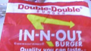 IN N OUT burger on Sunset Strip in LA