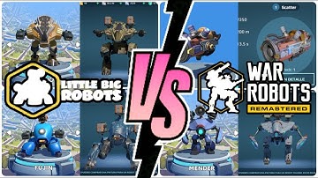 Mini War Robots - Little Big Robots VS War Robots | comparison - comparación
