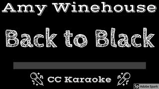 Video thumbnail of "Amy Winehouse • Back to Black (CC) [Karaoke Instrumental Lyrics]"