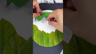 pick some textured leaves to create a beautiful autumn themed painting|#handmadediy #craft