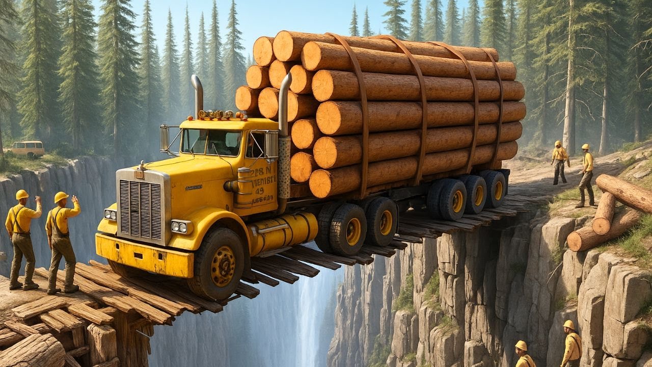 Momentos Más Extremos de Camiones de Tala y Maquinaria Pesada | Fallos De Máquinas pesadas