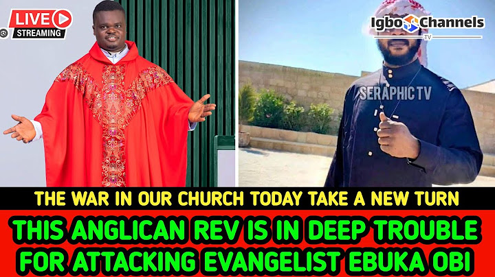 THIS ANGLICAN REV IS IN DEEP TROUBLE FOR ATTACKING EVANGELIST EBUKA OBI ZION MINISTRY OUTREACH