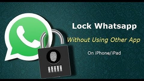 Lock Whatsapp Chat Without Using Third-Party App