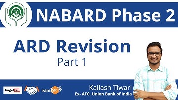 NABARD Mains 2021 | ARD Revision Part 1 | By Kailash Tiwari