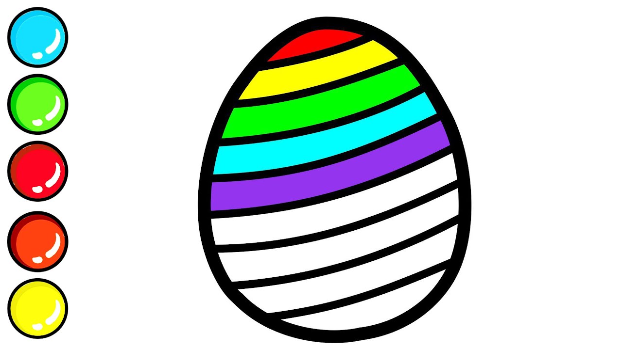 How To Draw Color Egg | Print color page 👇🔻🖨️ FREE [EASY DRAWING]
