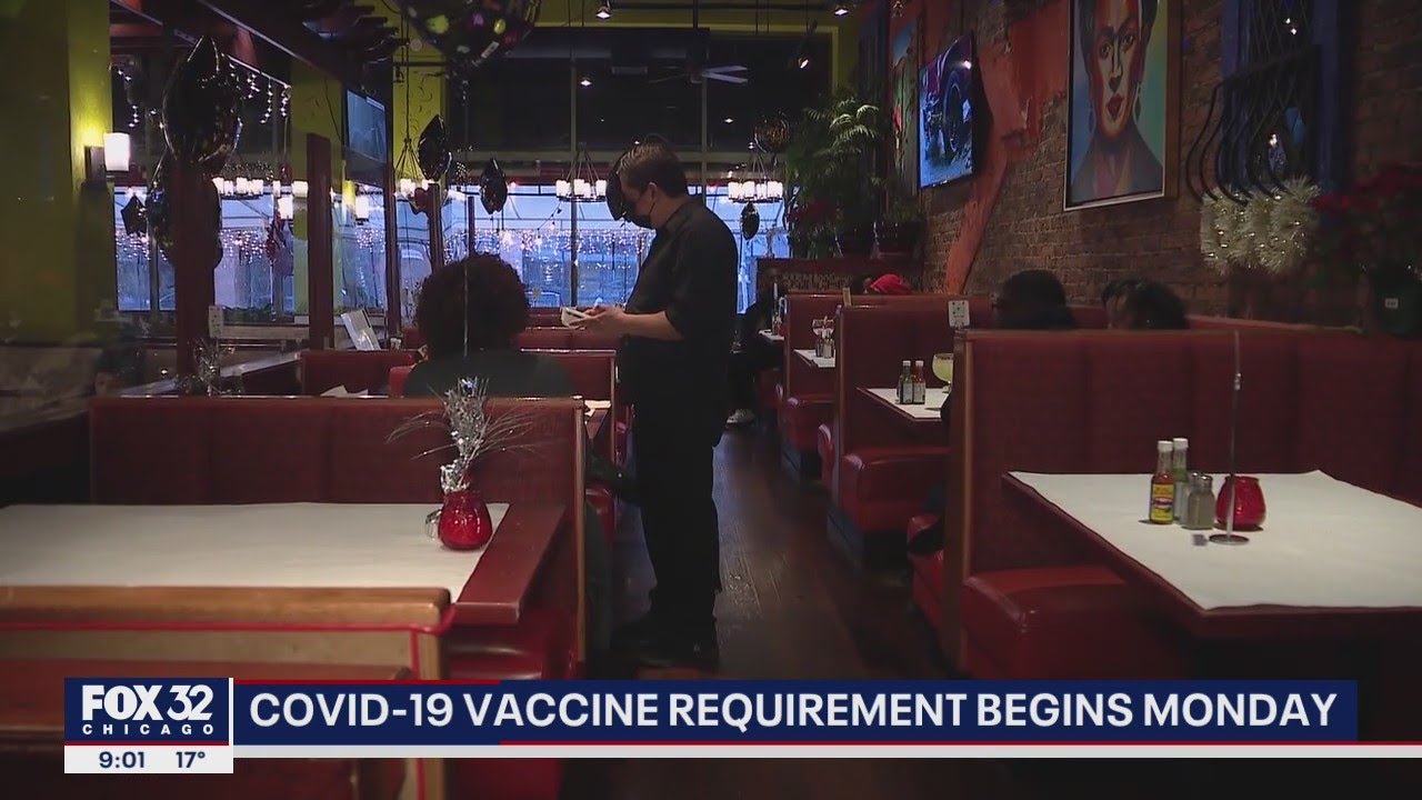 Proof of vaccination required at Chicago & Cook County bars, restaurants and gyms starting Monday