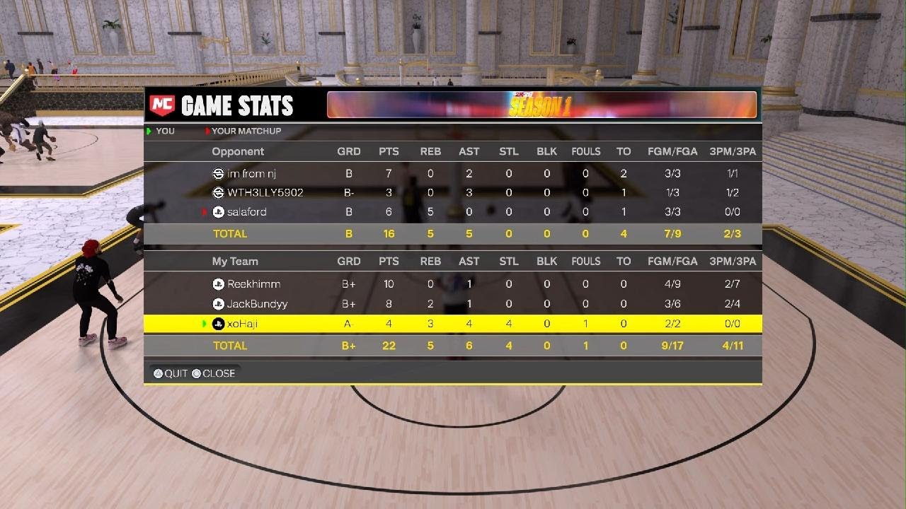 Comp Stage Streaking on NBA 2k26