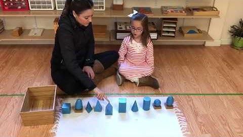 Memorizing names of Geometric Solids in Kindergarten