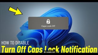 How to fix the "ABC" notification after pressing caps lock. screenshot 5