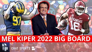 NEW Mel Kiper 2022 NFL Draft Big Board: ESPN Top 25 Prospect Rankings UPDATED Ft. Aidan Hutchinson