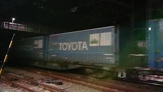 【EF210 桃太郎】【トヨタロングパスエクスプレス】EF210-171牽引 貨物列車 2050レ TOYOTA LONGPASS EXPRESS 2020年1月21日 花月園前踏切