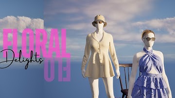 Clo 3d & Unreal engine Short Animation_Floral Delight