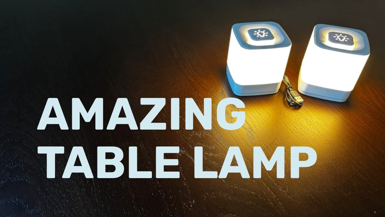 Uuffoo Lampe De Table LED Portative Rechargeable - Lampe Chevet Multicolore Dimmable, Étanche IP44 Pour Intérieur Et Extérieur