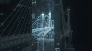 🌉 Amazing Bridge Animation Design | Engineering Animation #shorts