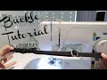 EASY BUCKLE TUTORIAL / DIY BUCKLE STRAPS / BROTHER LS14 / ADJUSTABLE WEBBING SLIDER LOCKING TEETH