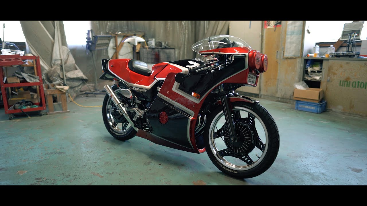 4K「CBX400Fのカフェレーサー仕様(ビャンBX)完成!!」 - YouTube