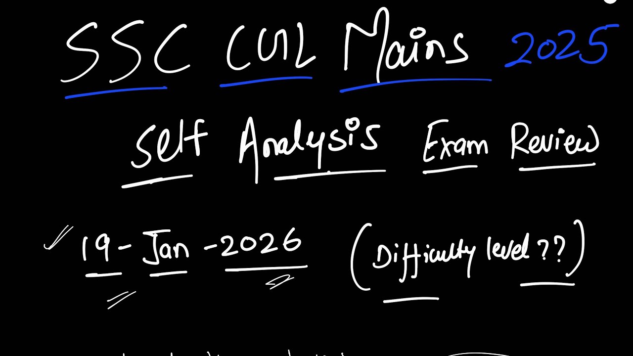 SSC CGL MAINS Self Analysis 😳 Typing Test + Computer Questions