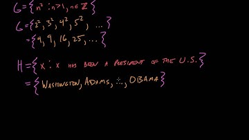 Set Theory - Set Builder Notation