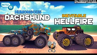 Off The Road DACHSHUND Vs HELLFIRE Truck vs Jeep Epic Battle OTR | Android New Gameplay Infinite screenshot 1