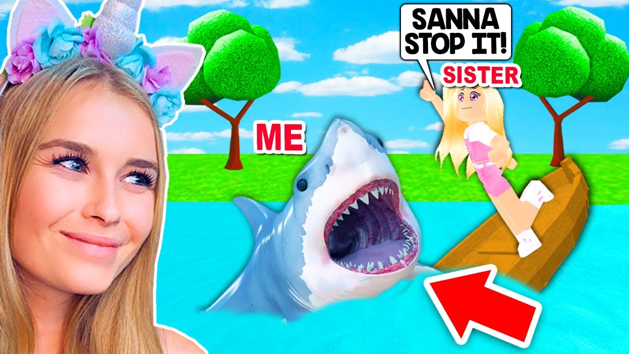 I Killed My Sister As The Shark In Shark Bite Roblox Youtube - robloxusetobeakidsgame itsamans gamenow bruh roblox is for