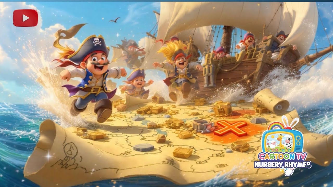 Pirate Ship Adventure Rhyme for Kids | Fun 3D Animated Nursery Rhyme & Story 