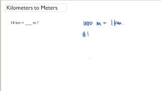 Kilometers to Meters