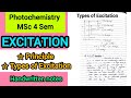 Excitation - Principle , Types of Excitation | Photochemistry (MSc 4 Sem)@ChemistryChampss